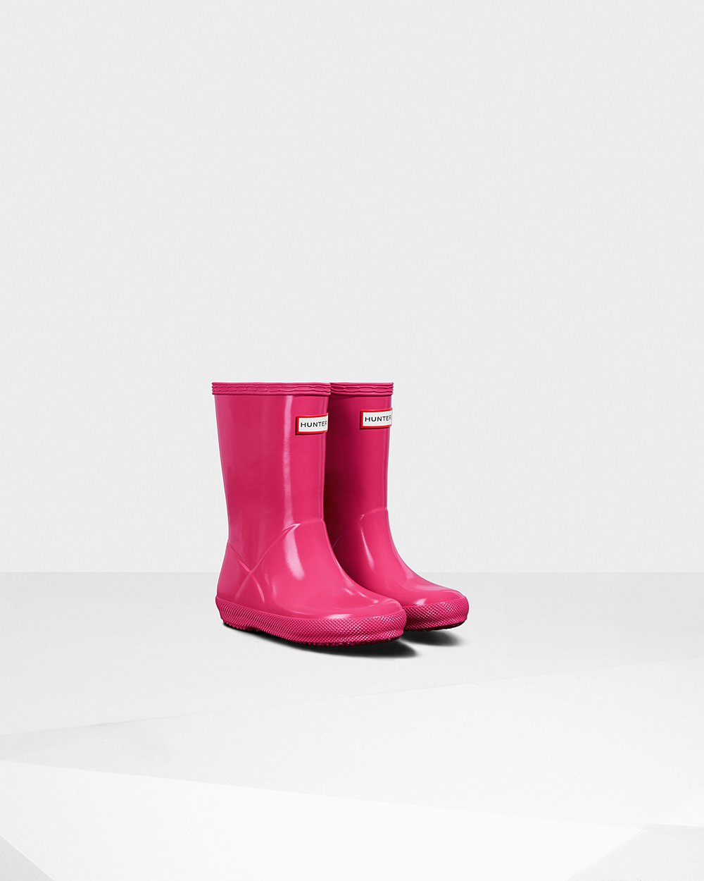 Hunter Niños Original First Classic Gloss - Botas de Lluvia Rosas Claro - 235-NFKOJP